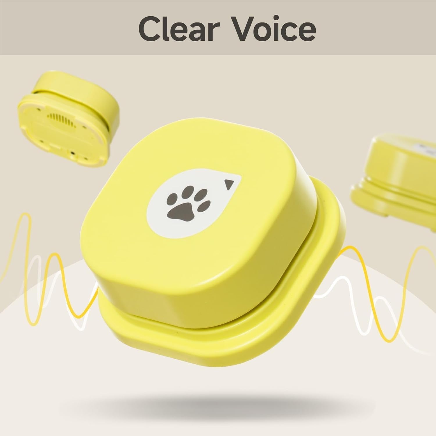 Dog Buttons Talk Training, Communication and Voice Recordable Dog Speaking Buttons for Dogs and Cats to Press - Dog Talking Buttons with Mat & DIY Stickers (4 Packs)